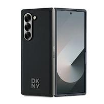 z fold 6 - Dkny "Magsafe Plain Leather Metal Stack Logo Galaxy Z Fold 6" Black - 2 nuotrauka