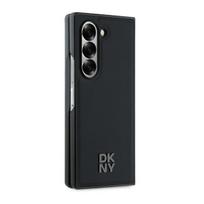z fold 6 - Dkny "Magsafe Plain Leather Metal Stack Logo Galaxy Z Fold 6" Black - 5 nuotrauka