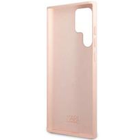 s23 ultra deklas - Karl Lagerfeld Silicone Choupette Metal Pin dėklas Samsung Galaxy S23 Ultra - Rožinis (Pink) - 3 nuotrauka