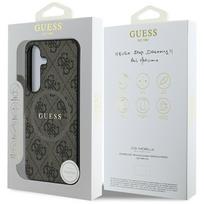 magsafe ziedai - Guess "Leather 4G Colored Ring Classic Logo MagSafe Case Galaxy S25" Brown - 2 nuotrauka