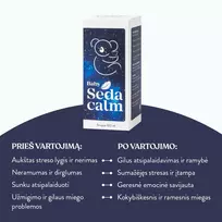 babos babos -  SEDACALM, sirupas, 100 ml  - 2 nuotrauka