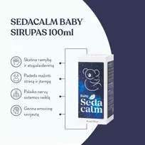 babos babos -  SEDACALM, sirupas, 100 ml  - 4 nuotrauka