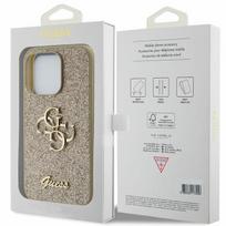 iphone deklas - Guess "GUHCP15LHG4SGD Glitter Script Big 4G iPhone 15 Pro" Gold - 2 nuotrauka