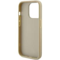 iphone deklas - Guess "GUHCP15LHG4SGD Glitter Script Big 4G iPhone 15 Pro" Gold - 3 nuotrauka