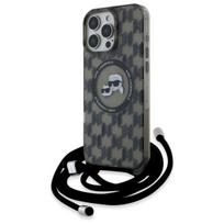 karl lagerfeld iphone 16 pro - Karl Lagerfeld "IML Crossbody Monogram Karl and Choupette Head iPhone 16 Pro" Black - 2 nuotrauka