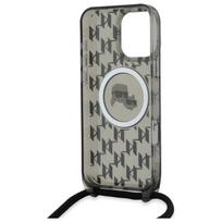 karl lagerfeld iphone 16 pro - Karl Lagerfeld "IML Crossbody Monogram Karl and Choupette Head iPhone 16 Pro" Black - 4 nuotrauka