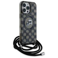 karl lagerfeld iphone 16 pro - Karl Lagerfeld "IML Crossbody Monogram Karl and Choupette Head iPhone 16 Pro" Black - 5 nuotrauka
