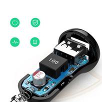 usb 2.4 a - Automobilinis įkroviklis Ugreen 2 non-slip tabs, 2 x USB, juoda - 3 nuotrauka