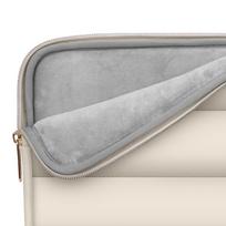 nesiojamo kompiuterio 14 deklas - Tech-Protect Puffy 13-14 Laptop Bag - Beige - 6 nuotrauka