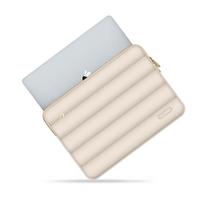 nesiojamo kompiuterio 14 deklas - Tech-Protect Puffy 13-14 Laptop Bag - Beige - 7 nuotrauka