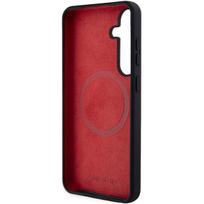 magsafe deklas samsung s24 - Mercedes-Benz "Silicone Carbon Pattern MagSafe Case for Samsung Galaxy S24+" Juodas (Black) - 3 nuotrauka