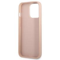 deklas iphone 13 guess - Guess "Saffiano Double Card Case iPhone 13 Pro" Pink - 3 nuotrauka