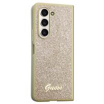 galaxy fold 5 deklas - Guess "Glitter Script Galaxy Z Fold 5" Gold - 4 nuotrauka