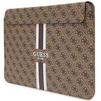 guess kompiuterio deklas - Guess PU 4G Printed Stripes Computer Sleeve 16" Brown - 4 nuotrauka
