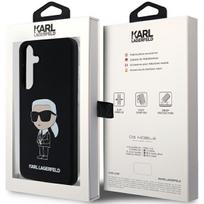 telefonas galaxy s24 - Samsung Galaxy S24 Karl Lagerfeld Silicone Ikonik Case - Juodas (Black) - 2 nuotrauka