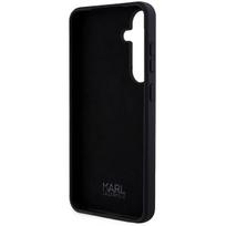 telefonas galaxy s24 - Samsung Galaxy S24 Karl Lagerfeld Silicone Ikonik Case - Juodas (Black) - 3 nuotrauka