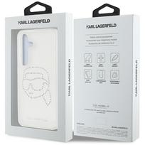 telefono deklas karl lagerfeld - Karl Lagerfeld "Rhinestones Karl Head Logo Galaxy S25" Transparent - 2 nuotrauka