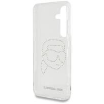 telefono deklas karl lagerfeld - Karl Lagerfeld "Rhinestones Karl Head Logo Galaxy S25" Transparent - 3 nuotrauka