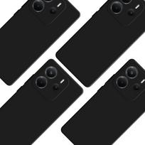 xiaomi telefonai - 3MK Matt Case Pro dėklas skirtas Xiaomi Redmi Note 14 4G - Juodas (Black) - 3 nuotrauka