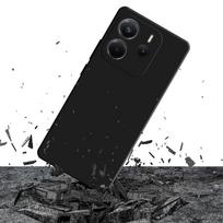 xiaomi telefonai - 3MK Matt Case Pro dėklas skirtas Xiaomi Redmi Note 14 4G - Juodas (Black) - 4 nuotrauka