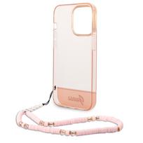 pc case pink - Guess "GUHCP14XHGCOHP PC/ TPU Case with Strap for iPhone 14 Pro Max" Pink - 3 nuotrauka