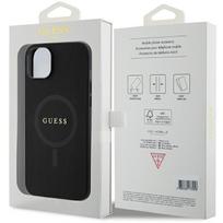 iphone 7 plus deklas - Guess "Saffiano MagSafe iPhone 15 Plus" Black - 2 nuotrauka
