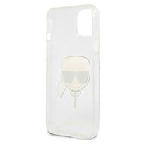 dekliukas iphone 13 mini - Karl Lagerfeld "KLHCP13SKHTUGLS TPU Full Glitter Karl Head Case iPhone 13 mini" - 3 nuotrauka