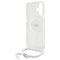 iphone 16 skaidrus deklas - Karl Lagerfeld "Crossbody IML Karl Head Magsafe iPhone 16" Transparent - 3 nuotrauka