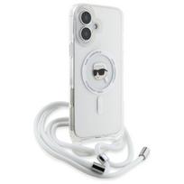 iphone 16 skaidrus deklas - Karl Lagerfeld "Crossbody IML Karl Head Magsafe iPhone 16" Transparent - 5 nuotrauka