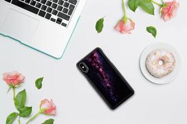 iphone xs deklas - iKins SmartPhone case iPhone XS Max milky way juodas - 2 nuotrauka