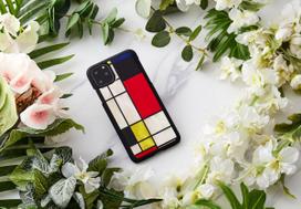 iphone 11 pro max case - iKins SmartPhone case iPhone 11 Pro Max mondrian juodas - 2 nuotrauka