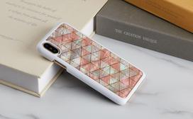 iphone xs deklas - iKins SmartPhone case iPhone XS/S diamond baltas - 3 nuotrauka
