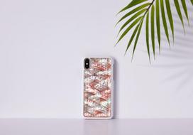 iphone xs deklas - iKins SmartPhone case iPhone XS/S diamond baltas - 4 nuotrauka