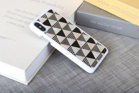 iphone xs deklas - iKins SmartPhone case iPhone XS/S pyramid baltas - 2 nuotrauka