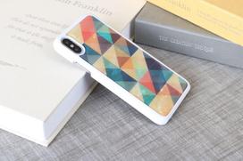 iphone xs deklas - iKins SmartPhone case iPhone XS/S mosaic baltas - 2 nuotrauka