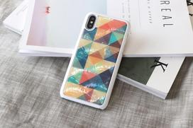 iphone xs deklas - iKins SmartPhone case iPhone XS/S mosaic baltas - 3 nuotrauka