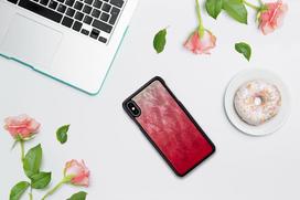 iphone xs deklas - iKins SmartPhone case iPhone XS Max pink lake juodas - 2 nuotrauka