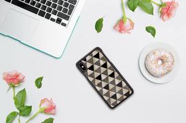iphone xs deklas - iKins SmartPhone case iPhone XS Max pyramid juodas - 2 nuotrauka