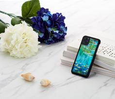 iphone 11 pro max case - iKins SmartPhone case iPhone 11 Pro Max water lilies juodas - 3 nuotrauka