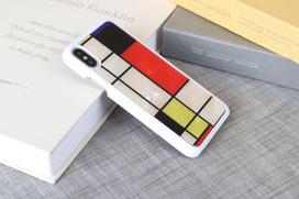 iphone xs deklas - iKins SmartPhone case iPhone XS/S mondrian baltas - 2 nuotrauka