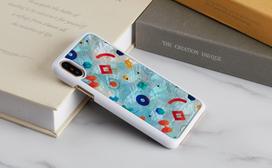iphone xs deklas - iKins SmartPhone case iPhone XS/S poppin rock baltas - 3 nuotrauka