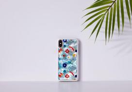 iphone xs deklas - iKins SmartPhone case iPhone XS/S poppin rock baltas - 4 nuotrauka