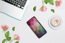 iphone xs deklas - iKins SmartPhone case iPhone XS Max water flower juodas - 2 nuotrauka