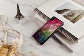 iphone xs deklas - iKins SmartPhone case iPhone XS Max water flower juodas - 3 nuotrauka
