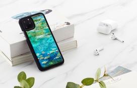 vandens telefono deklas - iKins "SmartPhone case iPhone 11 Pro" Water lilies black - 2 nuotrauka