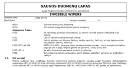 lasai ml - Nematomi valytuvai LESTA Invisible Wipers, 500 ml - 2 nuotrauka
