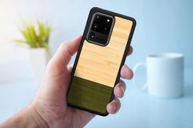 telefonas samsung s20 galaxy - MAN&WOOD case for Galaxy S20 Ultra bamboo forest black - 3 nuotrauka