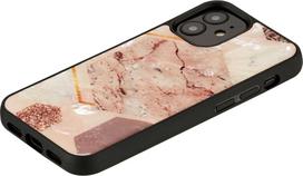 iphone 12 mini dekliukas - iKins case for Apple iPhone 12 mini pink marble - 4 nuotrauka