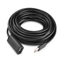 usb prailginimo kabelis 0.5m - Ugreen US121 extension cable USB 2.0 5m Black - 2 nuotrauka