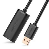 usb prailginimo kabelis 0.5m - Ugreen US121 extension cable USB 2.0 5m Black - 4 nuotrauka